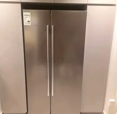 Stainless Steel Side-by-Side Refrigerator - Excellent Condition
