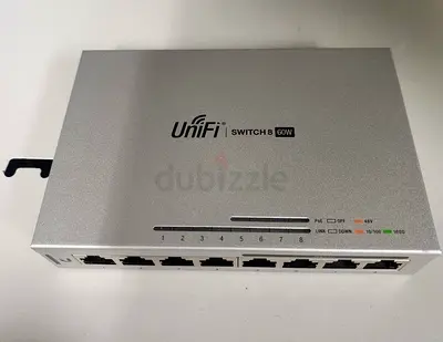Ubiquiti Networks US-8-60W UniFi 8-Port Gigabit PoE Compliant Managed Switch