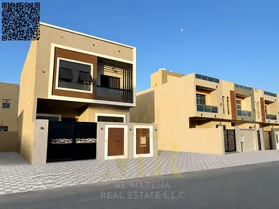 Al Zahia – Ajman __ Next to services | 4 master bedrooms | Two floors and a roof | 2,000 sq ft | Ta