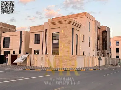 🏡 Corner Villa for Sale in Al Zahya – Ajman | 7 Master Bedrooms | 2 Floors + Roof | 3,500 Sq. Ft. Plot