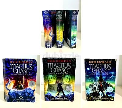 Magnus Chase trilogy by Rick Riordan - Set of 3 paperbacks (UK editions)
