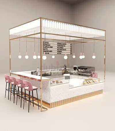 Beautiful retail kiosk model