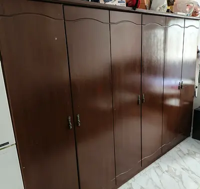 Large 6-door Wooden Wardrobe in Good Condition