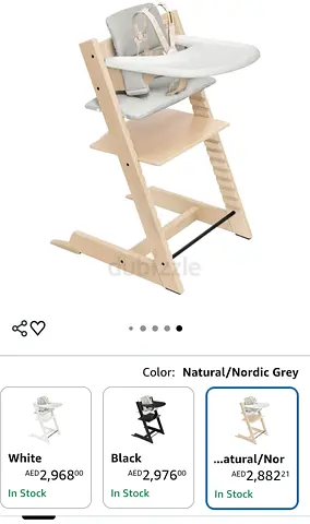 Stokke Tripp Trapp High Chair + Tray + Baby Set + Harness +