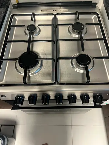 Stainless Steel 4-Burner Gas Hob with Knob Controls