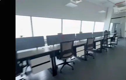 High End Office Furniture! Set of 3: 4-cluster Office Workstations + Long Conference Table
