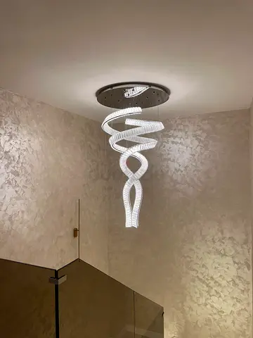 Crystal Spiral Chandelier
