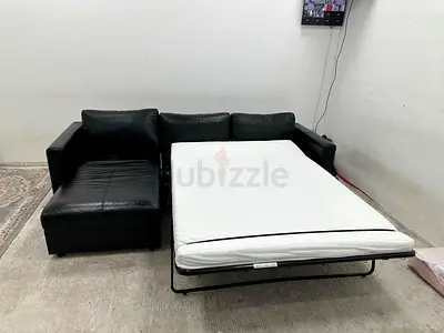 IKEA vimle lshape sofa bed leather