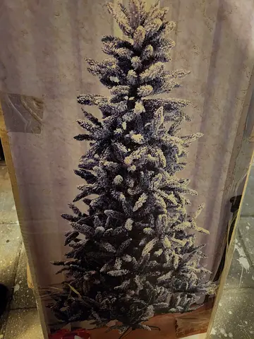 Bavarian Snow Christmas Tree 8ft/2.4m