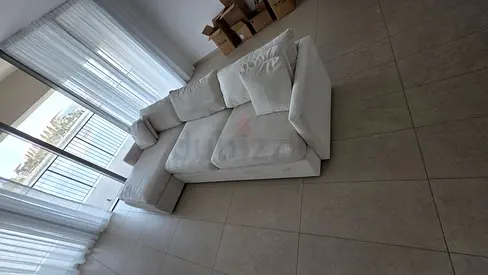 Crate&Barrel feather 🪶 filled sofa beige