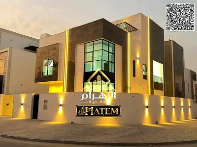 Villa behind a mosque | Own a luxury villa in Al Helio 2, Ajman | 6 master bedrooms and a roof terrace | Competitive price including registration, 420