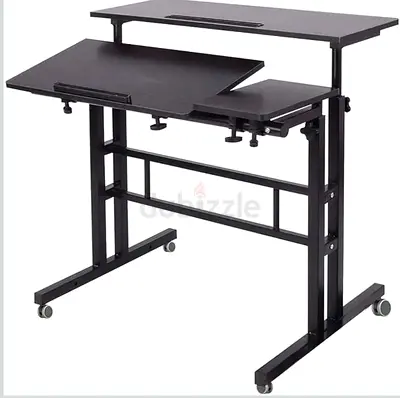 Computer Desk/Table (Adjustable) & with Tilt Platform