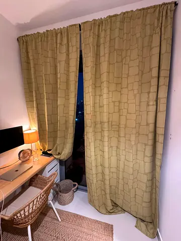 Blackout curtains 1 pair / IKEA / Green