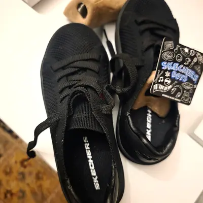 Black Skechers Kids Sneakers - Size 29EU. New with Tags. AED 70 Only!