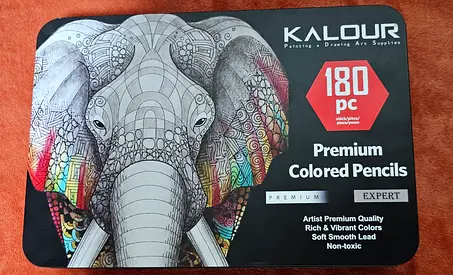 KALOUR 180-piece Premium Colored Pencils Tin (Brand New)