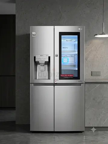 LG InstaView Side-by-Side Fridge Freezer – Stainless Steel | Like-New Condition | Premium Design