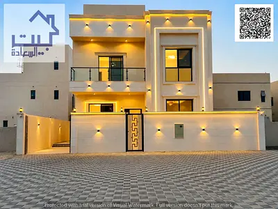 🏡 Luxury Villa for Sale in Al Helio 2 – Ajman | Excellent Finishing, Stone Facade, and Modern Design, Includes Registration and Ownership Fees.