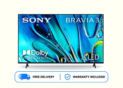 Sony 65 Inch BRAVIA 3 4K HDR Smart Google TV | 65S30 | Free Delivery