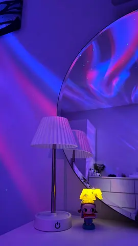 Modern Bedside Table Lamp with Pleated Shade