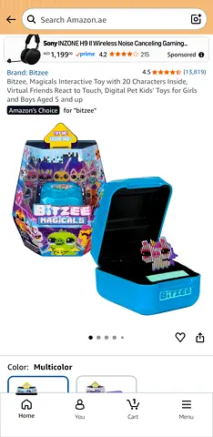Bitzee Magicals Interactive Toy Set with 20 Characters and Carry Case