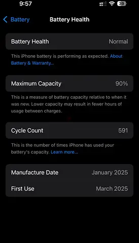 i phone 16 pro -256 gb - 90 % battery - UAE version