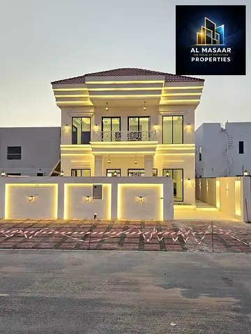 Own a villa for sale in Ajman at an attractive price and with no annual fees. First occupancy, free