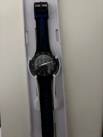 Blue premium swatch watch for boys