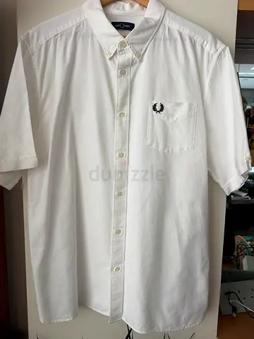 Fred Perry white Oxford shirt - size XXL