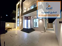 Brand new villa, first occupancy, for annual rent in Al Bahia, Ajman | 4 bedrooms | 2 floors + roof
