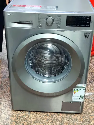 LG Front Load Washing Machine 7kg - Silver, Direct Drive