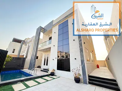 Furnished villa with a private pool, 4 master bedrooms, majlis and living room, prime location clos