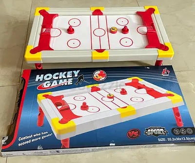 Tabletop Air Hockey Game - Portable Kids Hockey Set