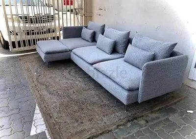 Excellent condition IKEA Sodhremn L Shape Sofa Light gray color