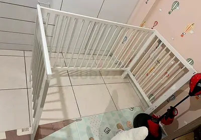 Already dismantled IKEA’s gulliver crib, crib bumper and mattress