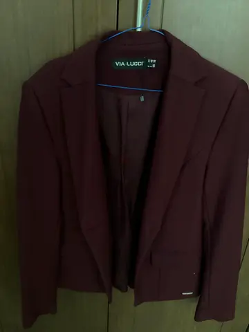 Burgundy Red Blazer Suit Jacket