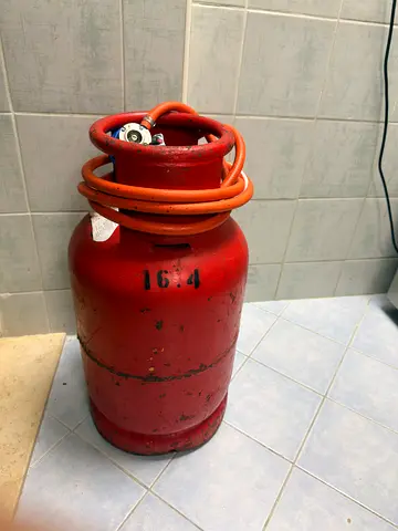 Used LPG Gas Cylinder with Hose - Good Working Condition