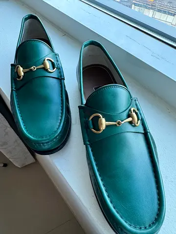 Gucci 1953 loafers green