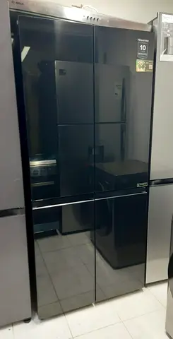 Hisense 4-Door Black Refrigerator - Large Capacity, Good Condition