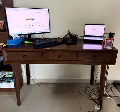 Study desk - Lyra desk oak ( home center)