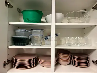 Used Dining Crockery Set - Plates, Bowls, Glasses & Containers (Good Condition)