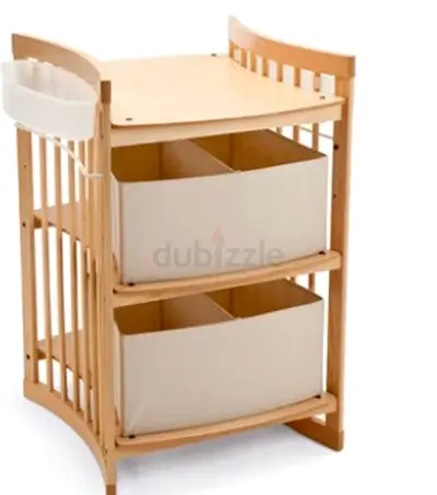 Stokke Wooden Baby Changing Table with Storage Bins