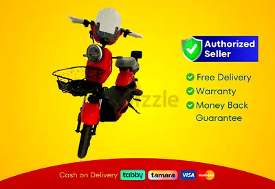 Wind Horse Electric Scooter 500W 45KM Range 40KM Speed, M6 - Red | Brand New | Warranty | FREE Del