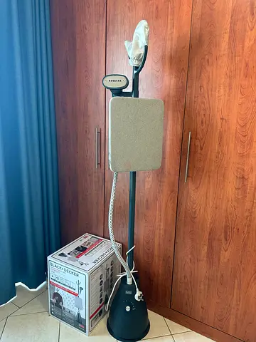 Standing Garment Steamer with Ironing Board - New Condition
