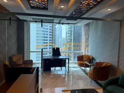 Turnkey Office in Tamani Arts — 314 sq ft | Furnished + Parking | AED 55k
