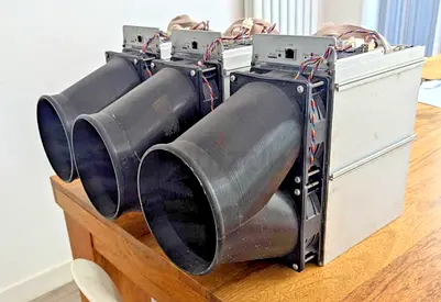 3 x Bitmain Antminer Z15 420KSol/s ASIC Miners + PSUs + Silencer