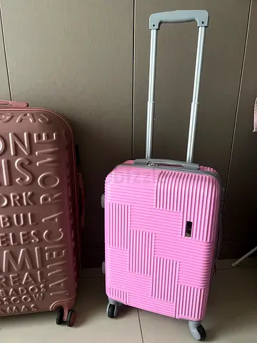 luggage 55х37х20 small pink