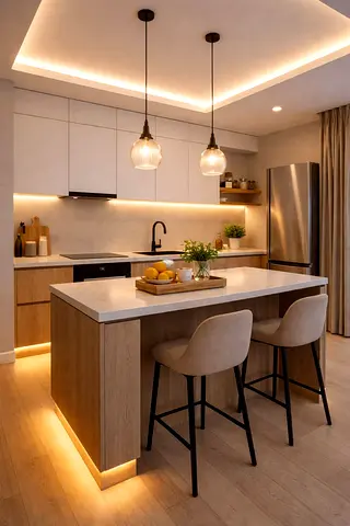 Modern kitchen island