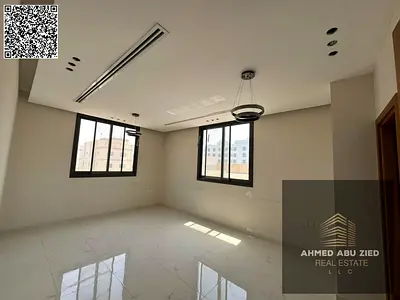 3 Master Bedrooms + Hall in Al Hamidiya near Ajman Court and Ajman University, 4 bathrooms, central AC, no balcony, yearly rent AED 60,000 with 4 or 6