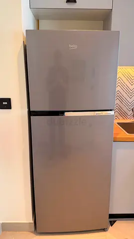 Beko 2-Door Refrigerator - Good Condition, Stainless Finish