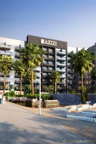 Elegant Furnished 2BR | Azizi Beach Oasis 2 | Community View